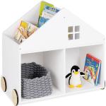 Weiße Moderne Pinolino Rechteckige Bücherregale für Kinderzimmer aus Holz mit Rollen 