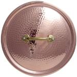 Kupferfarbene PINTINOX Runde Topfdeckel & Pfannendeckel 30 cm aus Zinn mit Deckel 