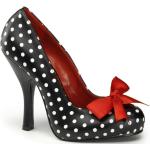 Schwarze Pin Up Pinup Couture High Heels & Stiletto-Pumps aus Kunstleder für Damen Größe 38 