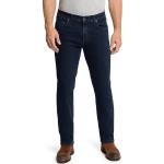 Blaue Unifarbene Casual Winddichte Atmungsaktive PIONEER Rando Jeans mit Stickerei Raw mit Reißverschluss aus Baumwolle für Herren Tall Weite 30, Länge 30 
