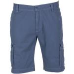 Blaue PIONEER Cargo-Shorts & kurze Cargohosen mit Knopf für Herren 