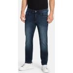 Reduzierte Blaue Unifarbene Sportliche PIONEER Straight Leg Jeans mit Reißverschluss aus Baumwolle für Herren 