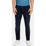 Reduzierte Blaue Unifarbene Sportliche PIONEER Slim Fit Jeans mit Reißverschluss aus Baumwolle für Herren 