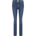 Blaue PIONEER Jeans Katy 5-Pocket Jeans aus Baumwolle für Damen Größe XS Weite 42, Länge 34 