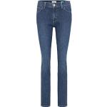Graue Unifarbene PIONEER Jeans Katy Skinny Jeans mit Reißverschluss aus Denim für Damen Weite 40 