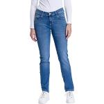 Reduzierte Hellblaue Unifarbene PIONEER Jeans Sally Damenjeans mit Reißverschluss aus Denim 