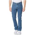 Blaue Sportliche PIONEER Jeans Rando Stretch-Jeans mit Reißverschluss aus Baumwolle für Herren Weite 32, Länge 34 