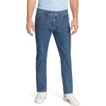 Blaue Bestickte PIONEER Jeans Rando Jeans mit Stickerei mit Reißverschluss aus Baumwolle für Herren Größe XXL Weite 30 