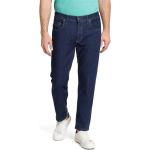 Dunkelblaue Unifarbene PIONEER Rando Bio Stretch-Jeans mit Reißverschluss aus Kunstfaser für Herren Größe XXL Weite 30 