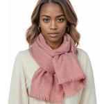 Pinke Elegante Pashmina-Schals für Damen Größe L für den für den Winter 