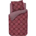 Rote Bestickte Moderne PIP Blumenbettwäsche mit Reißverschluss aus Flanell 155x220 