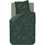 Reduzierte Grüne Motiv Rustikale PIP Blumenbettwäsche aus Perkal 135x200 