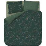 Reduzierte Dunkelgrüne Blumenmuster Moderne PIP Bettwäsche Sets & Bettwäsche Garnituren mit Blumenmotiv mit Reißverschluss maschinenwaschbar 200x200 