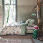 Weiße Blumenmuster PIP Bettwäsche Sets & Bettwäsche Garnituren mit Reißverschluss aus Baumwolle maschinenwaschbar 135x200 