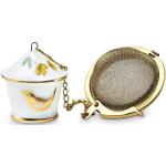 Goldene Romantische Tee-Eier aus Keramik 