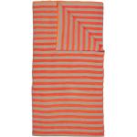 Orange Gestreifte Moderne PIP Häkeldecken & Strickdecken aus Baumwolle 130x170 