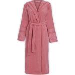 Reduzierte Rosa Unifarbene PIP Bademäntel mit Kapuze ohne Verschluss aus Frottee mit Kapuze für Damen Größe L 