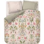 Weiße Blumenmuster PIP Bettwäsche Sets & Bettwäsche Garnituren mit Reißverschluss aus Textil maschinenwaschbar 200x200 