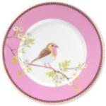 Pinke Blumenmuster PIP Early Bird Frühstücksteller 21 cm mit Kirschenmotiv aus Kirsche 