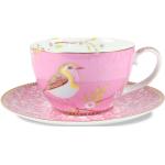 Pinke Blumenmuster Teetassen Sets mit Tiermotiv aus Silikon 