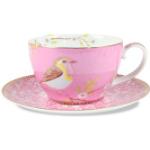 Pinke Blumenmuster PIP Floral Teetassen Sets mit Tiermotiv aus Porzellan 