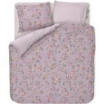 Lila Blumenmuster PIP Bettwäsche Sets & Bettwäsche Garnituren mit Reißverschluss aus Baumwolle 200x200 