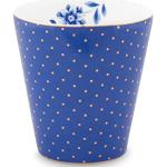 Blaue PIP Royal Kaffeetassen aus Porzellan ohne Henkel 