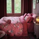Reduzierte Pinke Motiv PIP Blumenbettwäsche aus Baumwolle maschinenwaschbar 135x200 
