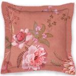 Pinke Blumenmuster PIP Sofakissen & Dekokissen aus Baumwolle 