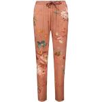 Reduzierte Altrosa Blumenmuster PIP Pyjamahosen lang aus Jersey für Damen Größe XS 1-teilig 