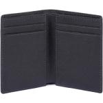 Reduzierte Mitternachtsblaue Piquadro Quadratische Kreditkartenetuis aus Leder mit RFID-Schutz 