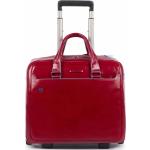 Piquadro Blue Square 2-Rollen Businesstrolley Leder 36 cm Laptopfach red