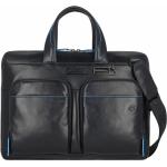 Reduzierte Blaue Piquadro Blue Square Herrenlaptoptaschen & Herrennotebooktaschen aus Leder mit RFID-Schutz 