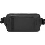 Schwarze Elegante Piquadro Bauchtaschen & Hüfttaschen mit Reißverschluss aus Leder mit RFID-Schutz klein 