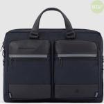 Schwarze Piquadro Laptoptaschen & Notebooktaschen aus Leder gepolstert 