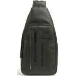 Reduzierte Dunkelgrüne Piquadro Bodybags aus Leder für Herren 