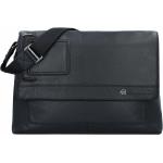 Reduzierte Schwarze Elegante Piquadro Vibe Messenger Bags & Kuriertaschen aus Leder mit Laptopfach für Herren 
