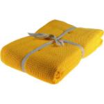 Gelbe Kuscheldecken & Wohndecken aus Baumwolle maschinenwaschbar 150x210 