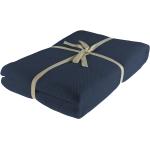 Marineblaue Tagesdecken & Bettüberwürfe aus Baumwolle maschinenwaschbar 150x210 