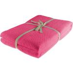 Pinke Kuscheldecken & Wohndecken aus Baumwolle maschinenwaschbar 150x210 