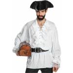 Weiße Limit Sport Piratenblusen & Piratenhemden aus Polyester für Herren Größe XL 