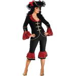 Schwarze Buttinette Piratenkostüme für Damen Größe S 