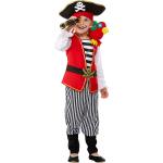 Schwarze Buttinette Piratenkostüme aus Jersey für Kinder Größe 104 