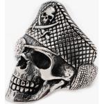 Silberne Totenkopf-Ringe mit Totenkopfmotiv handgemacht für Herren 