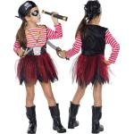 Schwarze Mottoland Piratenkostüme für Kinder Größe 140 