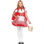 Rote Karo Leg Avenue Rotkäppchen Faschingskostüme & Karnevalskostüme für Mädchen Größe 146 