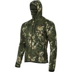 Camouflage Atmungsaktive Tarnjacken mit Reißverschluss aus Fleece mit Kapuze Größe XL 