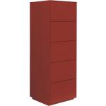 Rote Minimalistische Piure Schubladenschränke mit Schublade Breite 0-50cm, Höhe 100-150cm, Tiefe 0-50cm 