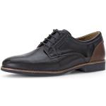 Braune Business Gabor Pius Derby Schuhe mit Schnürsenkel in Normalweite aus Veloursleder mit herausnehmbarem Fußbett für Herren Größe 44 