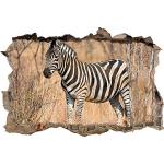 Pixxprint Wandtattoos Zebra mit Tiermotiv aus Vinyl 
